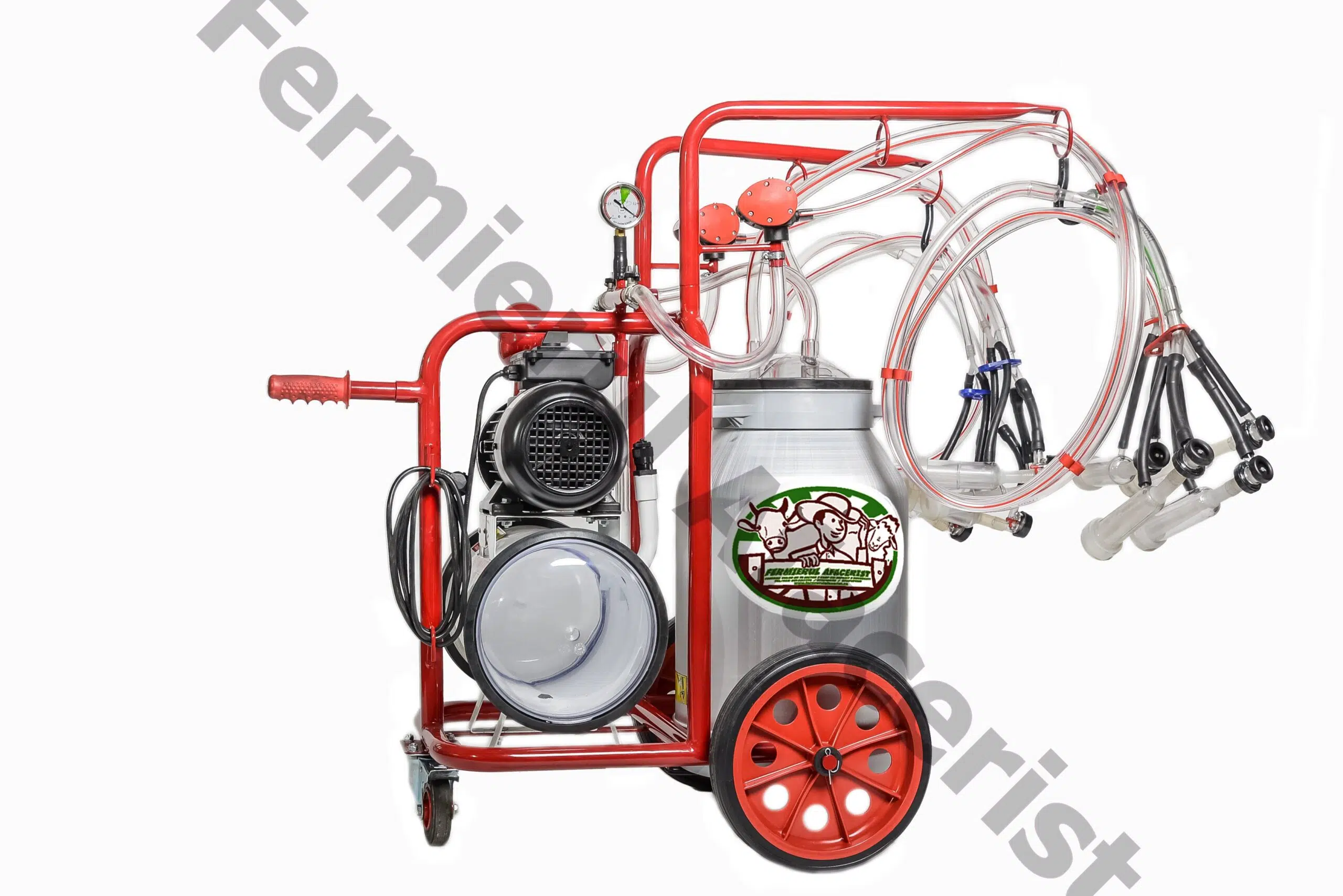 Aparat de muls pentru oi si capre Milka 4 cu bidon de aluminiu sau inox