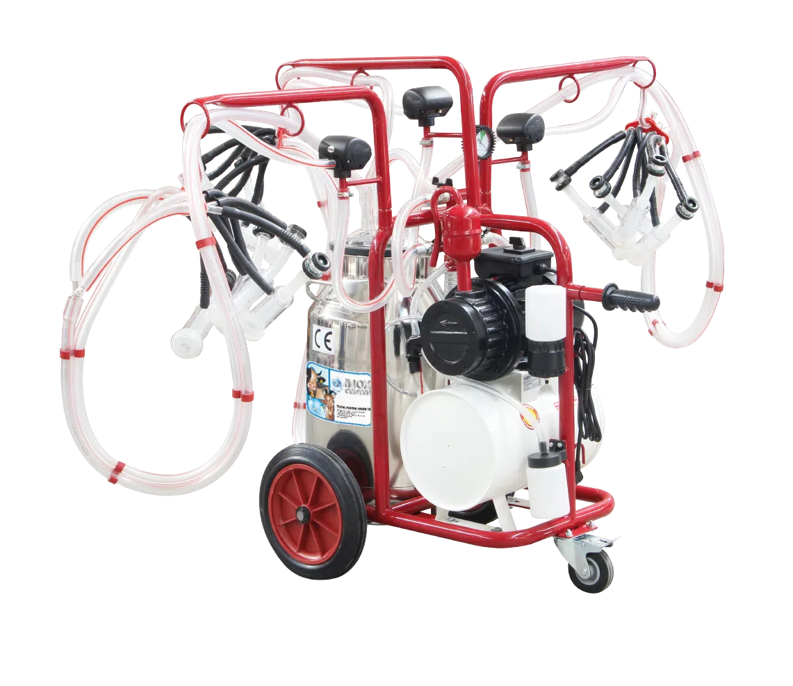 Aparat de muls pentru oi si capre Milka 6 cu bidon de inox