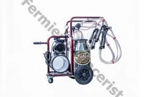 SUPER OFERTA - Aparat de muls Milka 2 cu bidon de inox si sistem de masurare electronica a laptelui